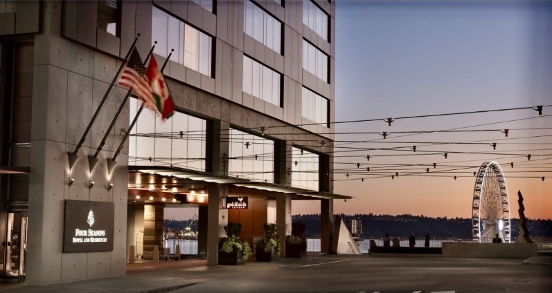 Exterior of the Four Seasons in Seattle Washington